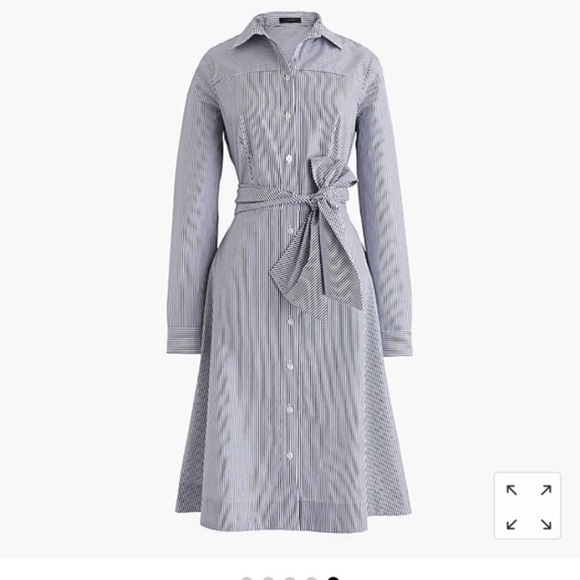 J. Crew striped button down striped dress - Picture 1 of 5